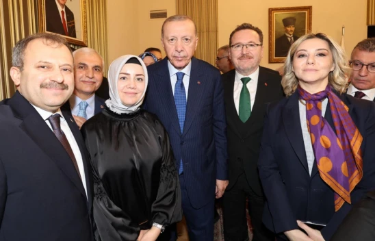 AK Parti Kastamonu Heyeti Cumhurbaşkanı Recep Tayyip Erdoğan'la Bir Arada