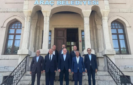 AK Parti Kastamonu İl Başkanı Ahmet Sevgilioğlu'ndan Belediye Başkanı Süleyman Yazkan'a Ziyaret