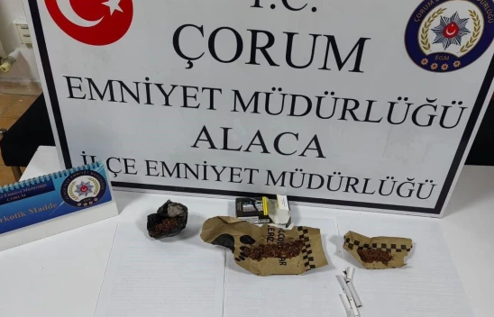Alaca'da Uyuşturucu Tacirlerine Operasyon: 1 Kişi Tutuklandı