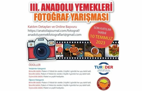 Anadolu'nun yemekleri fotoğraflanacak