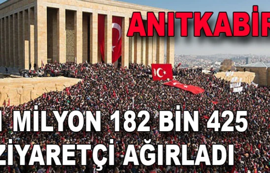 Anıtkabir 1 milyon 182 bin 425 ziyaretçi ağırladı