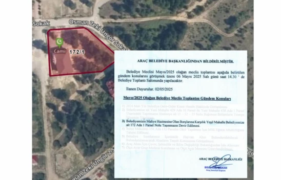 Araç'ta Tartışma Yaratacak Arsa Satışı