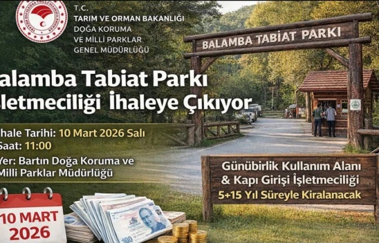 Balamba Tabiat Parkı İhaleye Çıkıyor