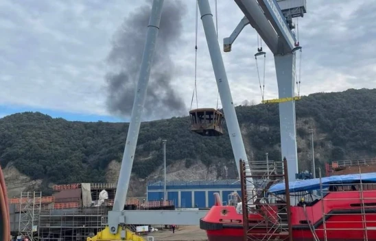Karadeniz'de Balıkçıların Ağına Takılan Mayın Kontrollü Patlatıldı