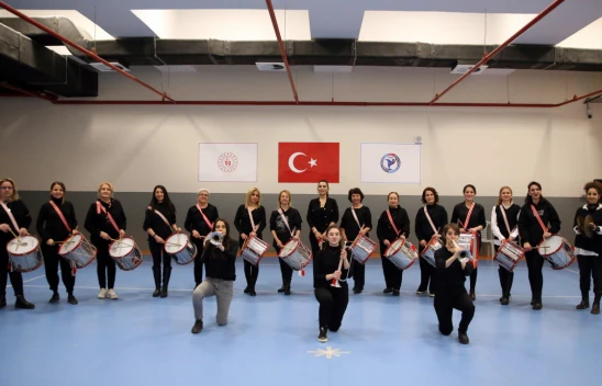 Bando Takımı Kuran Kadınlar Gösteriye Hazırlanıyor
