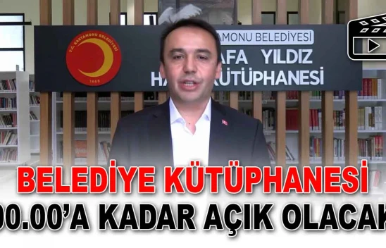 Belediye Kütüphanesi 00.00'a Kadar Açık Olacak