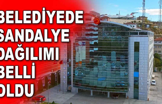 Belediyede Sandalye Dağılımı Belli Oldu