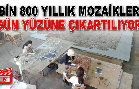 Bin 800 Yıllık Mozaikler Gün Yüzüne Çıkartılıyor