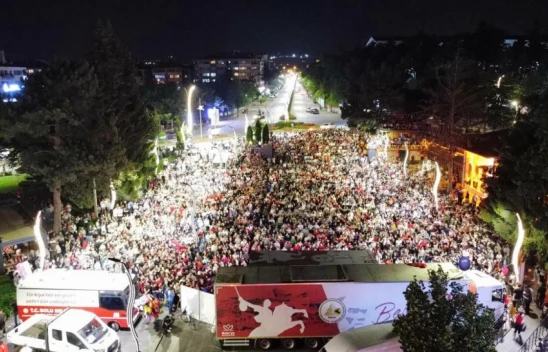 Binlerce Bolulu Meydanları Doldurdu