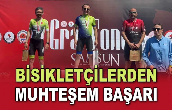 Bisikletçilerden Muhteşem Başarı