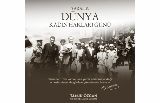 Bolu Belediyesi'nden Kadın Hakları Günü Kutlaması 