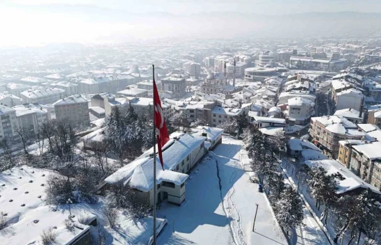 Bolu'da Kış Güzelliği Havadan Görüntülendi