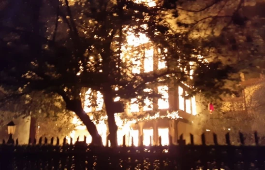 Bolu'da Tarihi Keyvanlar Konağı Kül Oldu