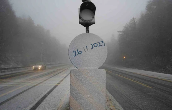 Bolu Dağı Geçişinde Kar ve Tipi Etkili