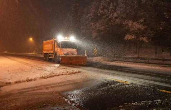 Kar Kalınlığı 10 Santimetreye Ulaştı
