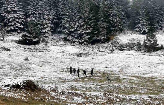 Bolu'nun Yüksek Kesimleri Beyaz Örtüyle Kaplandı