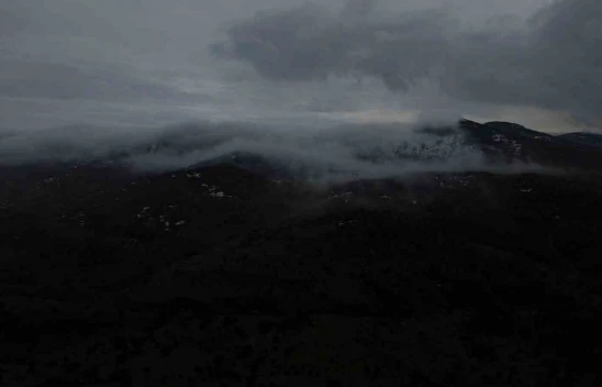 Çankırı'da Buluşan Sis Ve Karlı Dağların Buluşması Mest Etti