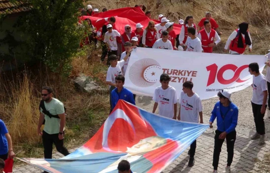 Çankırı'da İstiklal Yolu yürüyüşü yapıldı