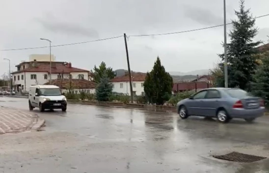 Çankırı'da Sağanak Yağış Etkili Oldu