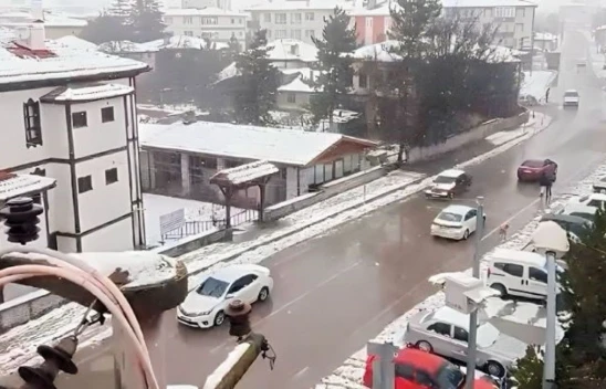 Çankırı'da Kar Yağışı Etkili