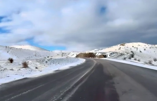 Çankırı'nın Yüksek Kesimlerinde Kar Yağışı