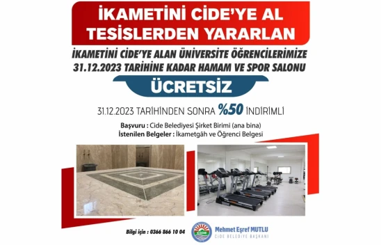 Cide Belediyesi'nden Çağrı!