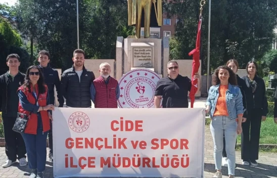 Cide'de Gençlik Haftası'nda Etkinlikler Yapıldı