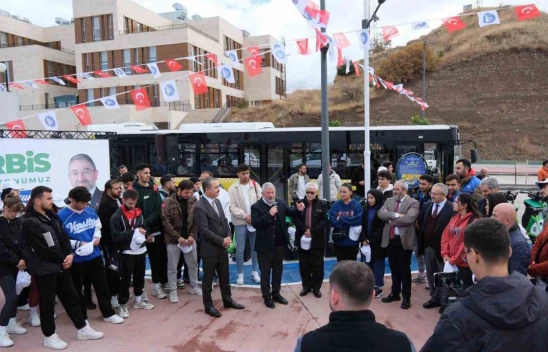 Çorbis'in kampüs istasyonu hizmete açıldı