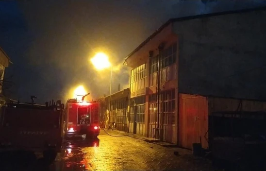 Daday'da Mobilya Tesisinde Korkutan Yangın!