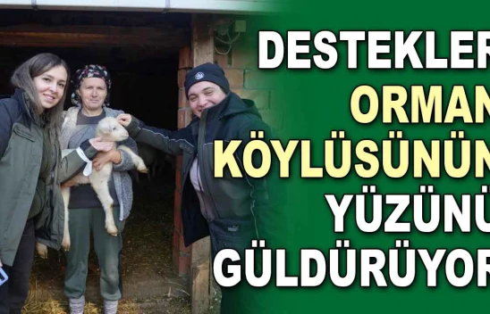 Destekler Orman Köylüsünün Yüzünü Güldürüyor