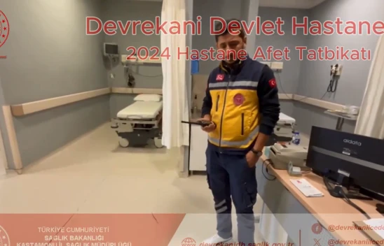 Devrekani Devlet Hastanesi'nde HAP Tatbikatı Yapıldı