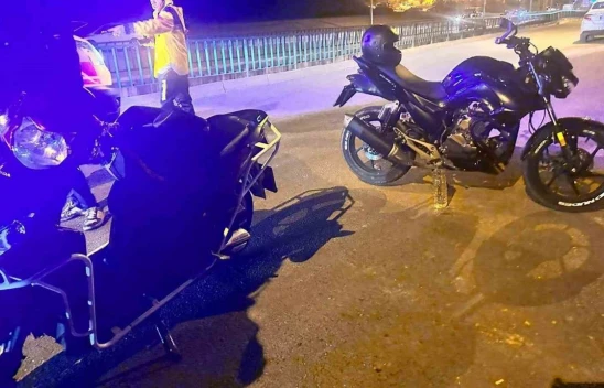 Devrilen Motosikletin Sürücüsü Yaralandı