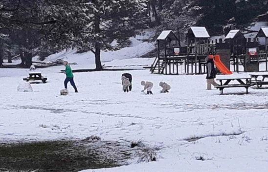 Doğa Harikası Abant Beyaza Büründü