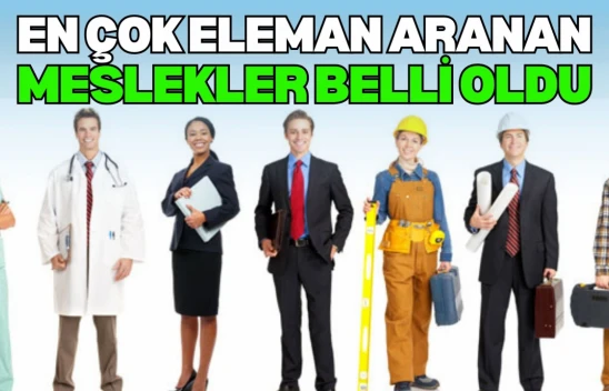 En Çok Eleman Aranan Meslekler Belli Oldu