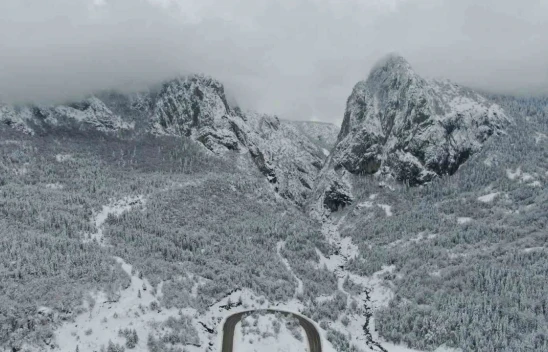 Ersizlerdere Tabiat Parkı'nda Kar Güzelliği