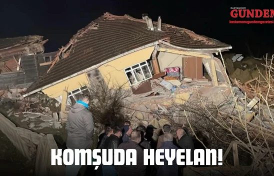Heyelan 2 Evi Yıktı: Kastamonu'dan Ekipler Gönderildi