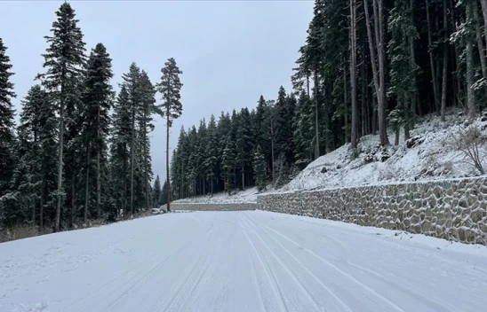 Ilgaz'da Kar Kalınlığı 5 Santimetreye Kadar Düştü