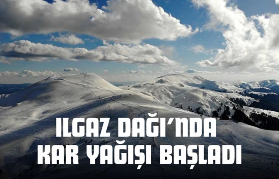 Ilgaz Dağı'nda Kar Yağışı Başladı