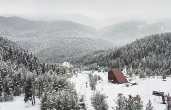 Ilgaz Dağı'nın Beyaz Büyüsü Havadan Görüntülendi