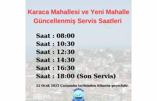 İnebolu Belediyesi Duyurdu