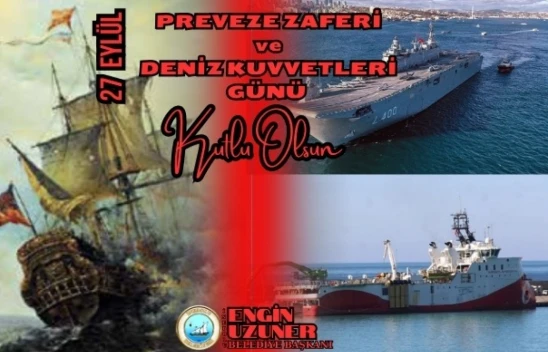 İnebolu Belediyesi'nden Deniz Kuvvetleri Günü Mesajı