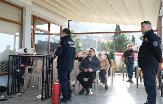 İnebolu Belediyesi Personeline Yangın Eğitimi Verildi