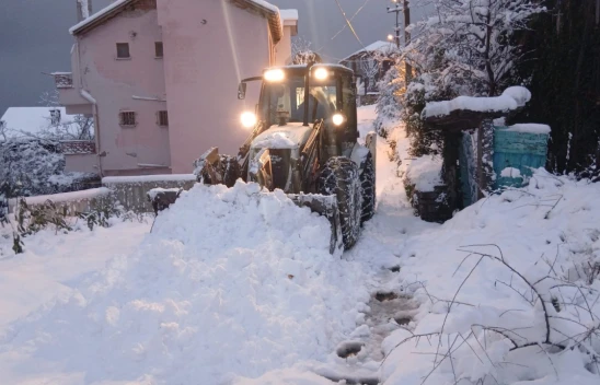 İnebolu'da Karla Mücadele Sürüyor
