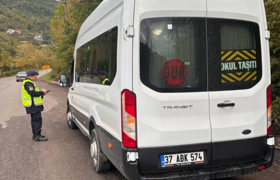 İnebolu'da Okul Servisleri Denetlendi