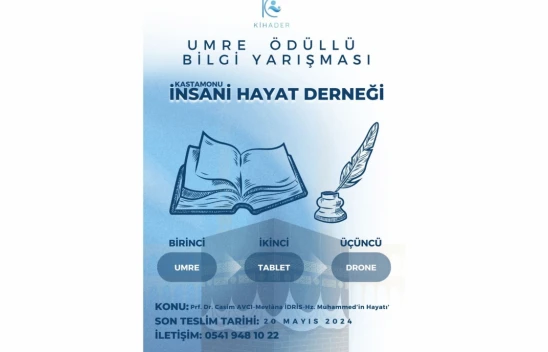 İnsani Hayat Derneği'nden Ödüllü Bilgi Yarışması