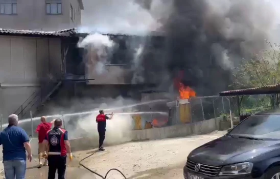 İş yerinde yangın paniği