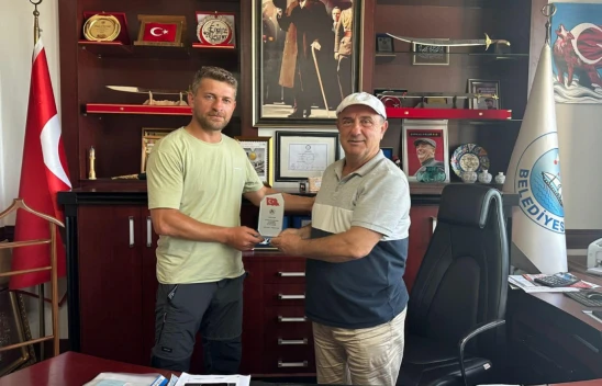 Kanocu Ergün'den Başkan Uzuner'e Ziyaret