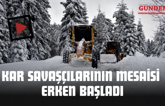 Kar Savaşçılarının Mesaisi Erken Başladı