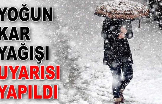Kar Yağışı Uyarısı!