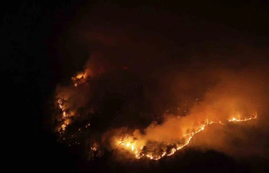 Karabük'te Orman Yangını Böyle Görüntülendi